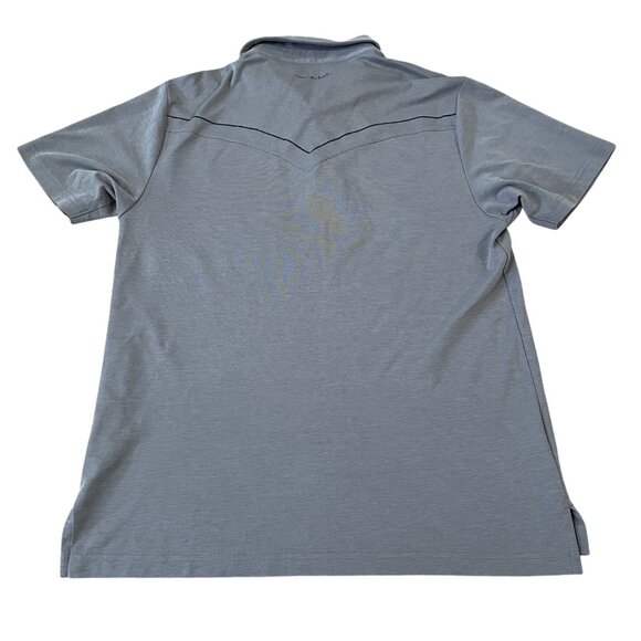 Travis Mathew Polo Golf Shirt Men's Size Large Gray Casual Preppy - Picture 5 of 5